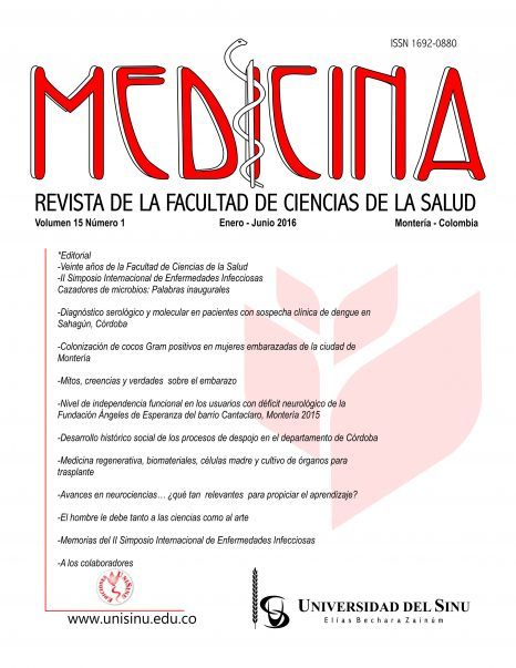 Portada y contraportada MEDICINA Enero junio 2016 – 1