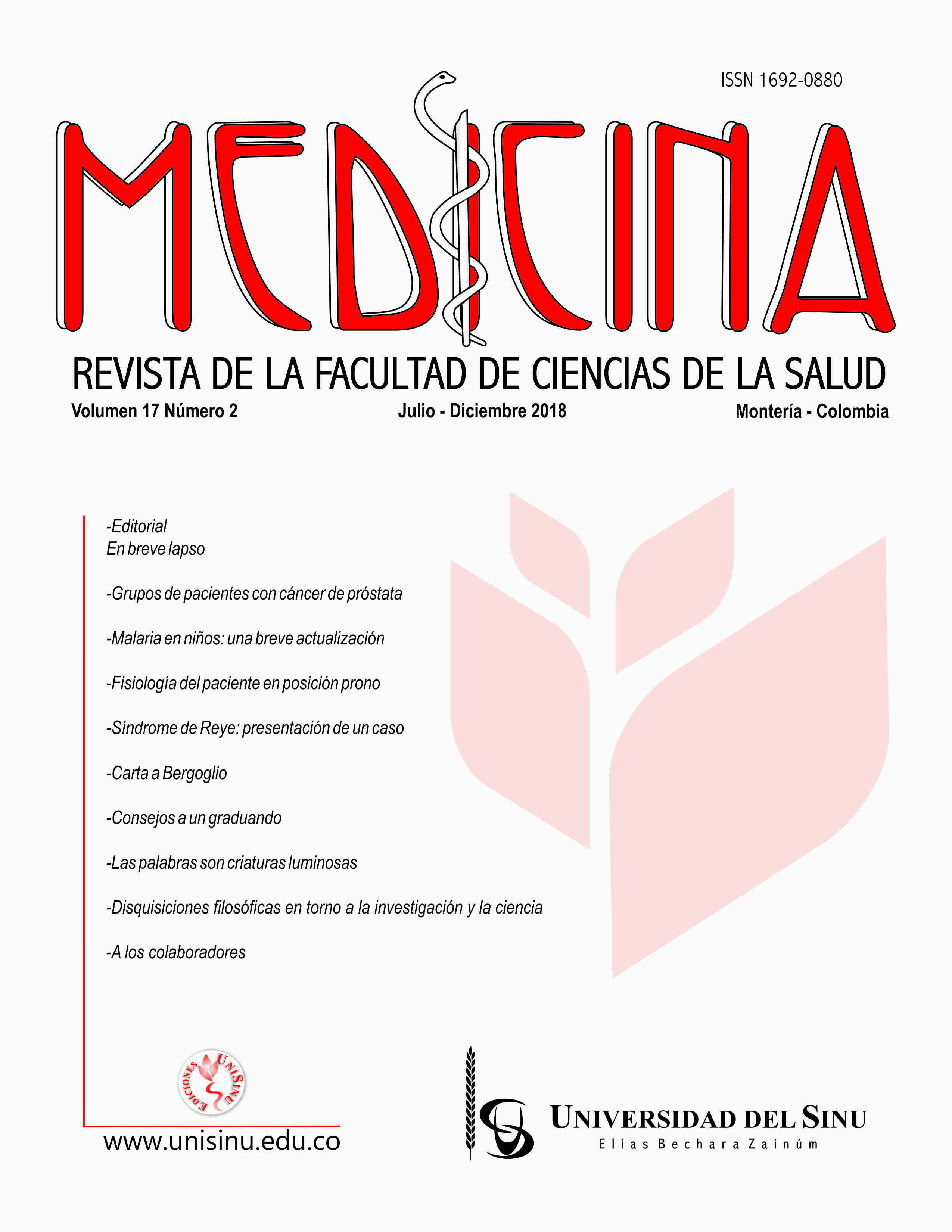 Portada y contraportada MEDICINA Julio Diciembre 2018 2