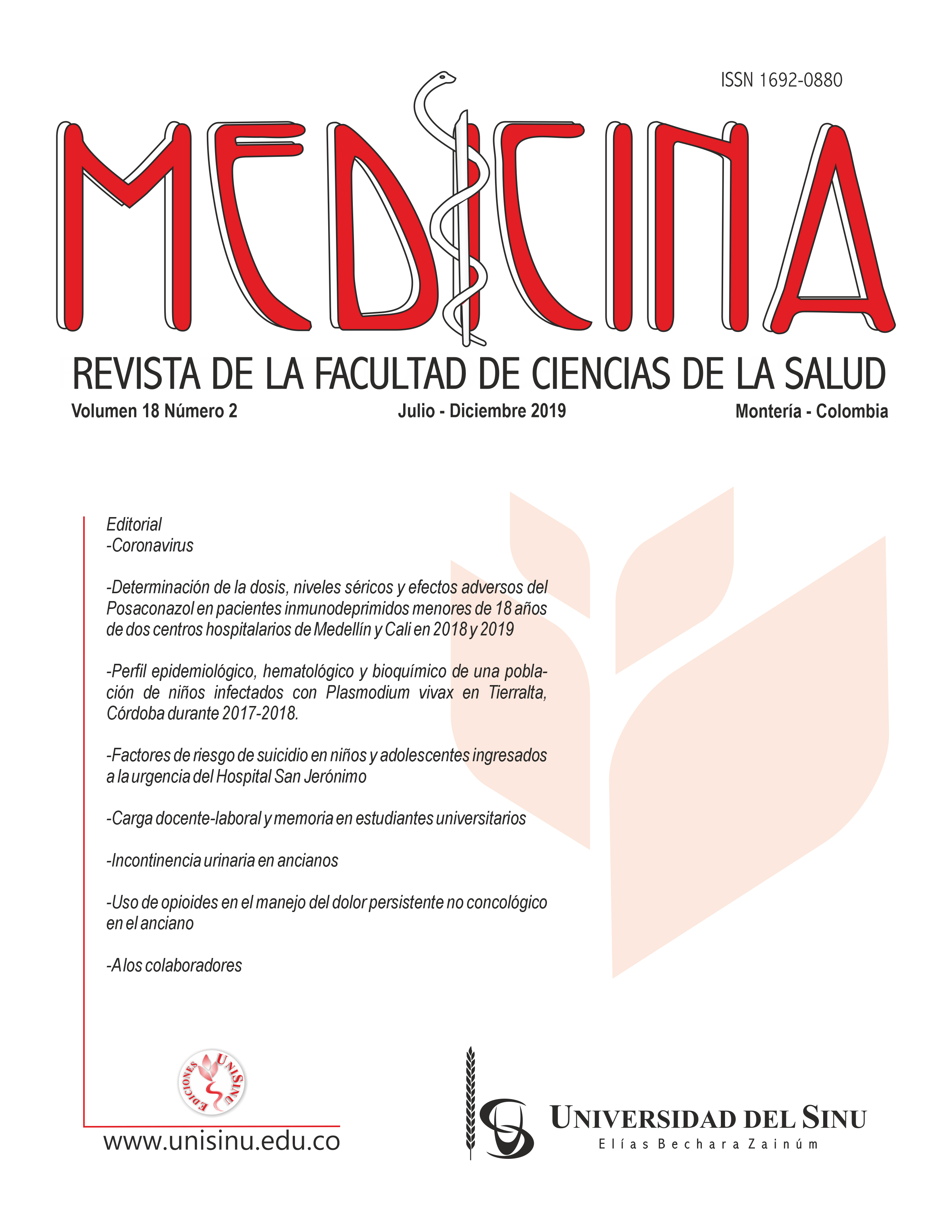 Portada y contraportada MEDICINA Julio Diciembre 2019 2